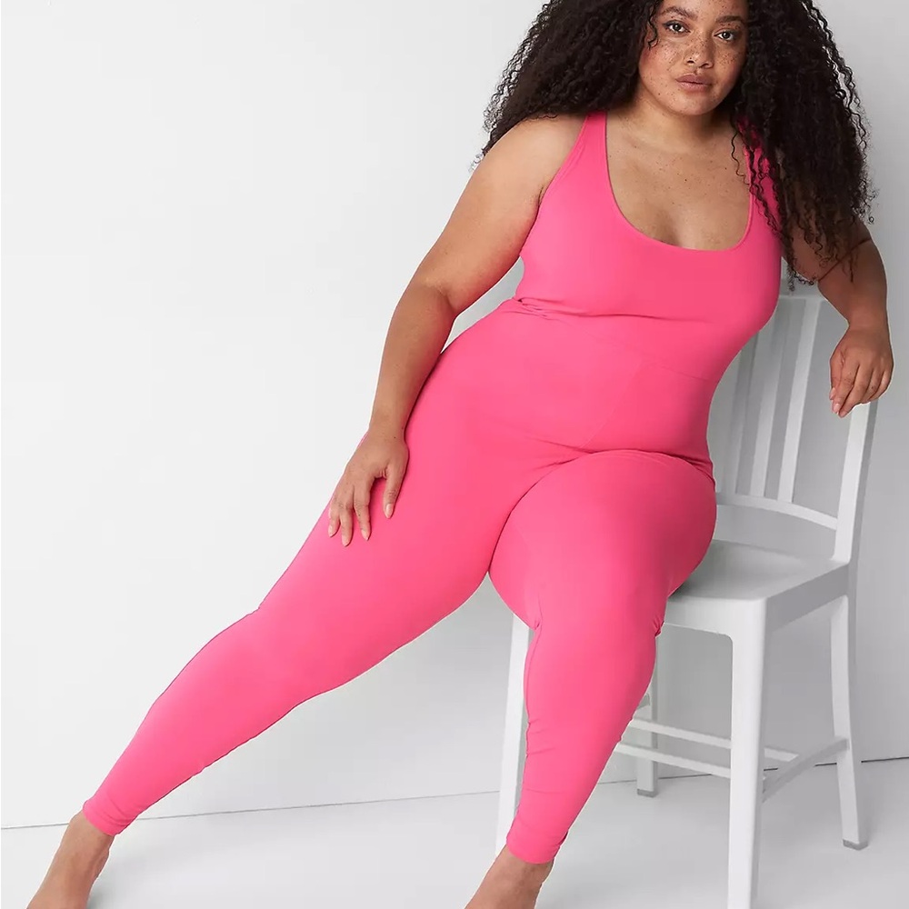 Cacique Vibrant Pink Sleeveless Jumpsuit - Picture 4 of 4